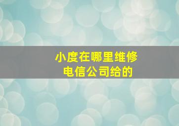 小度在哪里维修 电信公司给的